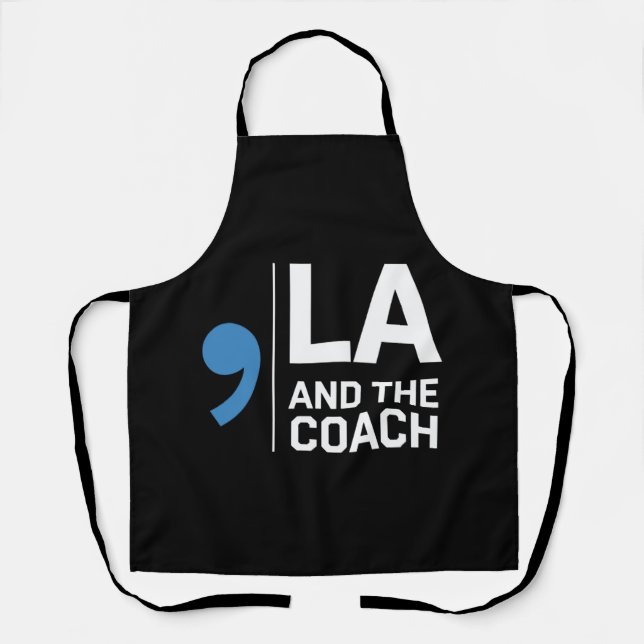 Delantal Harris Walz 2024 Comma La y The Coach 2024 (Anverso)