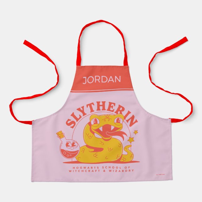 Delantal HARRY POTTER™ | Escuela Cute SLYTHERIN™ Hogwarts (Anverso)