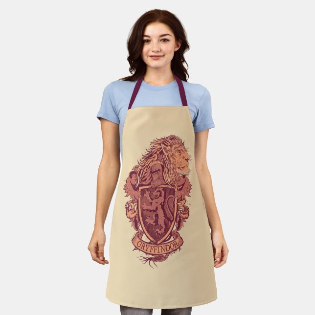 Delantal Harry Potter | Gryffindor Lion Escudo (Gastado)