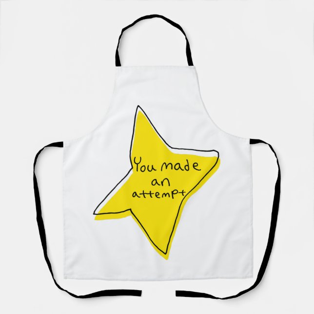 Delantal Has Intentado. Estrella Amarilla (Anverso)