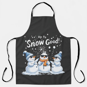 Delantal Hasta la nieve, buenos Navidades de Snowman