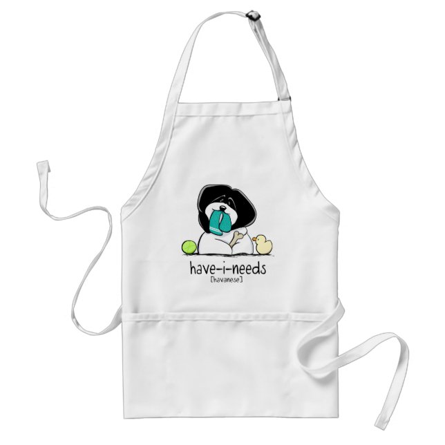 Delantal Have-i-Needs Havanese Off-Leash Art™ (Frente)