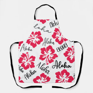 Delantal Hawaii Aloha Hibiscus Apron