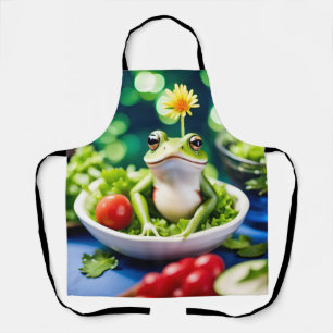 Delantal Hay Una Rana En Mi Ensalada
