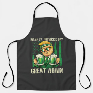 Delantal Haz de nuevo genial el día de San Patricio