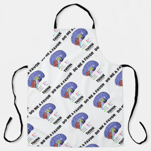 Delantal Hazme Un Favor Pensar Humor De Anatomía Cerebral