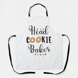 Delantal Head Cookie Baker Navidades Baking
