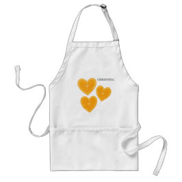 Delantal Heart Orange Apron – Cute Citrus Kitchen Gift