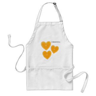 Delantal Heart Orange Apron – Cute Citrus Kitchen Gift