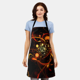 Delantal Heartbeat Abstract Art Apron