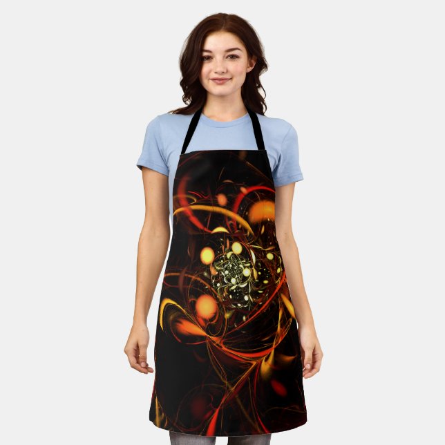 Delantal Heartbeat Abstract Art Apron (Gastado)