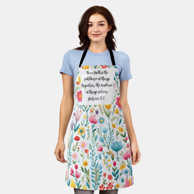Delantal Hebrews 11:1 Apron (Gastado)