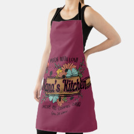 Delantal Hecha con amor Apron de la cocina de Nana