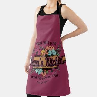 Delantal Hecha con amor Apron de la cocina de Nana