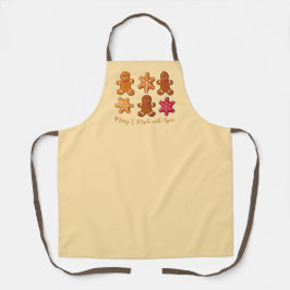 Delantal Hecha con especias Navidades de pan de jengibre