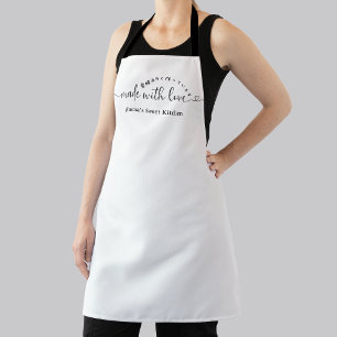Delantal Hecho con Amor Script Minimalista Cocina de Panade