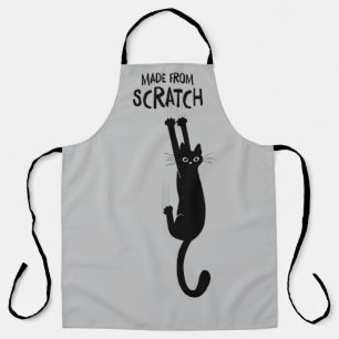 Delantal Hecho De Gato Gratch Gracioso Colgando En Apron
