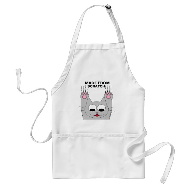 Delantal Hecho desde Scratch Cute Cat Apron (Frente)