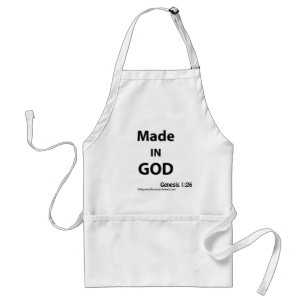 Delantal Hecho en Dios Cita de la Biblia