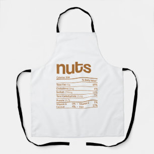Delantal Hechos de nutrición de nueces Navidades divertidos