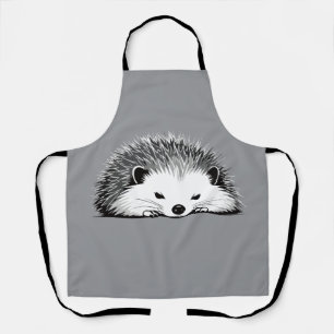 Delantal Hedgehog Adorable Cute Animal Dormir Relajante