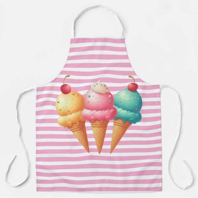 Delantal Helado colorido (Anverso)