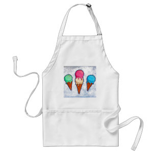 Delantal Helado Cream Cones Apron