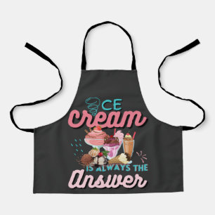 Delantal Helado Cream es siempre la respuesta graciosa dici