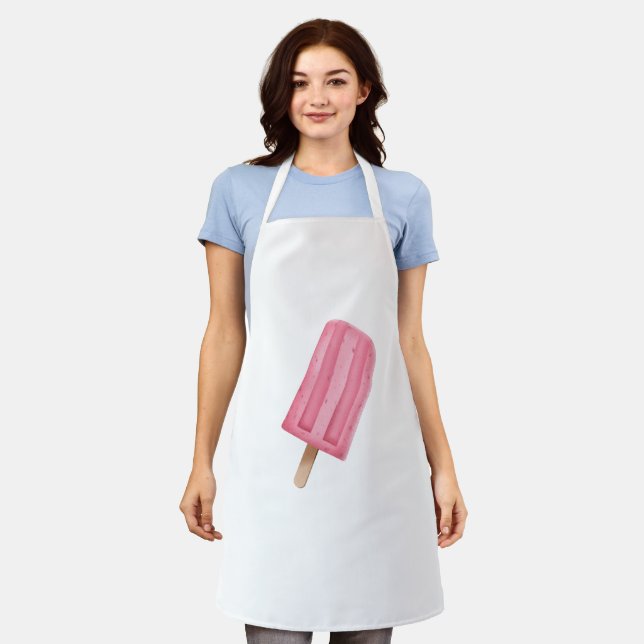 Delantal Helado rosa (Gastado)