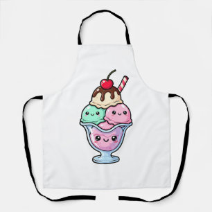 Delantal Helado Sundae Kawaii Adorable