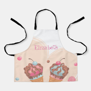 Delantal Helados adorables personalizados