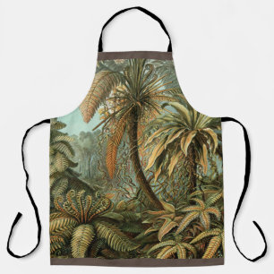 Delantal Helechos Palma Árbol Antiguo Arte Botánico Helecho