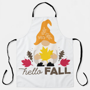 Delantal Hello Fall gnome