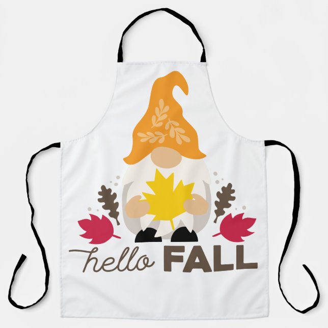 Delantal Hello Fall gnome (Anverso)