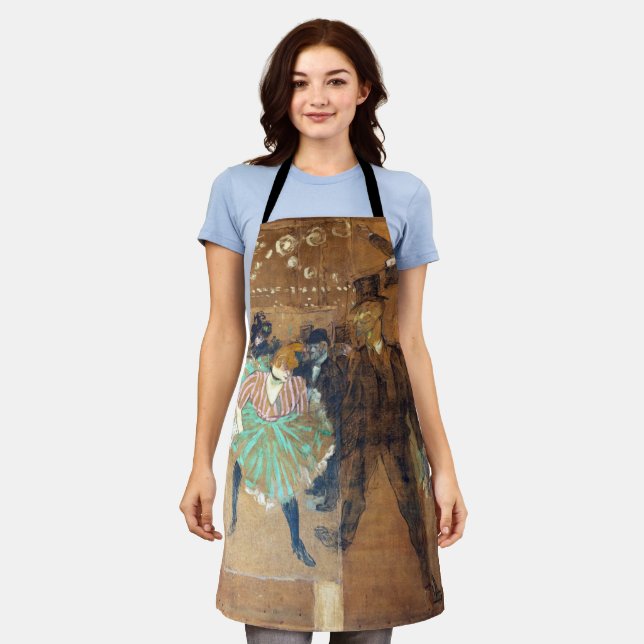 Delantal Henri de Toulouse-Lautrec - Danza en la Roque (Gastado)