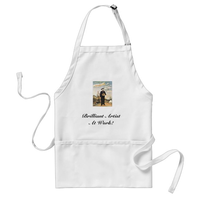 Delantal Henri_Rousseau, ¡Brillante Artista En El Trabajo! (Frente)