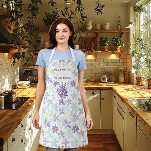 Delantal Herb Whisperer personalizado con Patel Floral Past