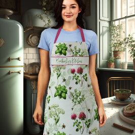 Delantal Herbs and Bees Long Bib Personalizado