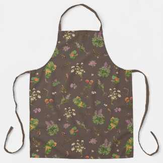 Delantal Herbs in Autumn apron.