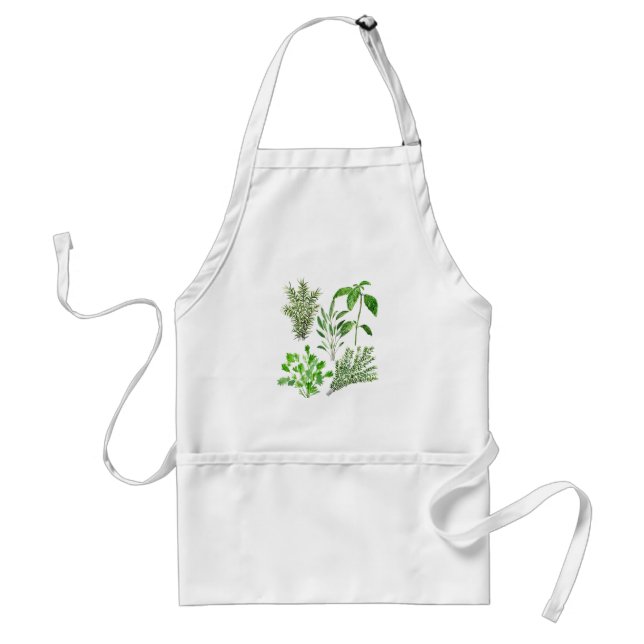 Delantal Herbs Rosemary Sage Thyme Mint Parsley Kitchen (Frente)