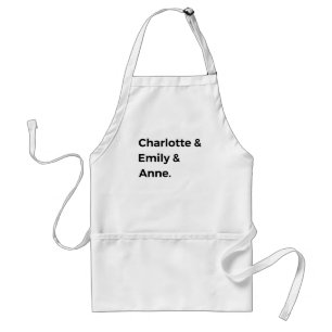 Delantal Hermanas Brontë I - Charlotte & Emily & Anne