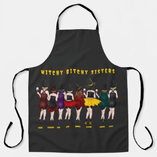 Delantal Hermanas brujeras personalizadas