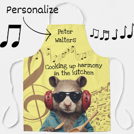 Delantal Hermano de los hombres amantes de la música navide