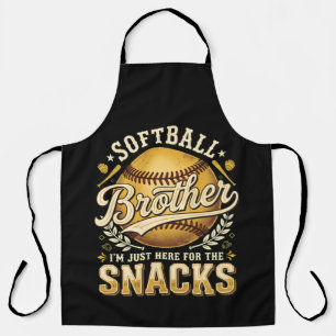 Delantal Hermano de Sóftbol Divertido Snacks Deportes