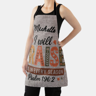 Delantal Hermosa Caída Personalizada/Cristiana Acción de Gr