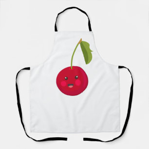 Delantal Hermosa cereza. estilo Personalizado Kawaii.
