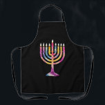 Delantal Hermosa cosecha Hanukkah Menorah Feliz Hanukkah<br><div class="desc">Hermosa cosecha Hanukkah Menorah Feliz Hanukkah</div>