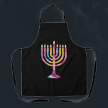 Delantal Hermosa cosecha Hanukkah Menorah Feliz Hanukkah<br><div class="desc">Hermosa cosecha Hanukkah Menorah Feliz Hanukkah</div>