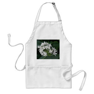 Delantal Hermosa flor tropical blanca