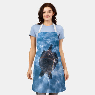 Delantal Hermosa tortuga acuática   Mejor regalo para la vi